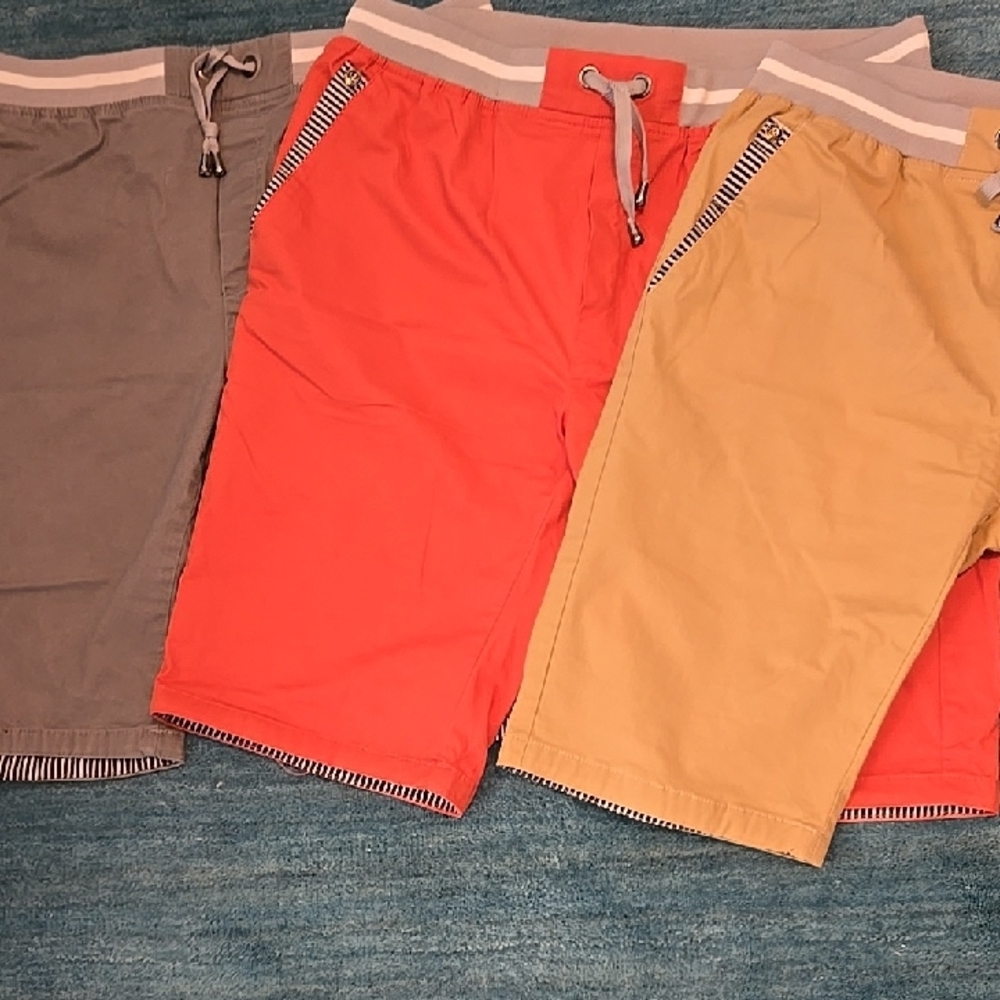 Men's Casual Shorts - Gray, Burnt Orange, and Tan LIKE NEW!